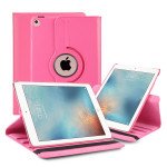 Leather-Cover-Stand-Case-With-Stylus-Pen-Slot for iPad 10.2 (Pink)